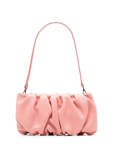 Shop Staud Bean Ruched Tote In Pink
