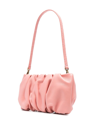 Shop Staud Bean Ruched Tote In Pink