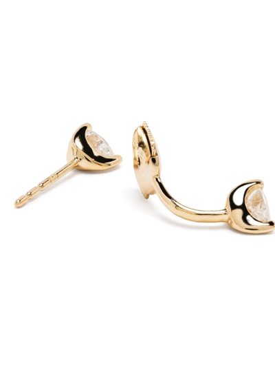 Anita Ko 18kt Yellow Gold Diamond Orbit Earring In Yellow