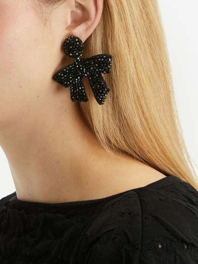 Oscar de la renta bow earrings best sale