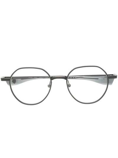 Shop Dita Eyewear Vers-one Glasses In Grey