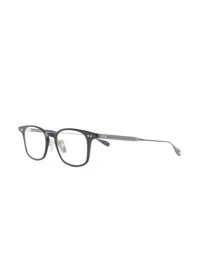 Shop Dita Eyewear Rectangular-frame Design Glasses In Blue