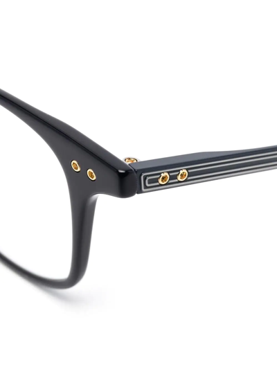 Shop Dita Eyewear Rectangular-frame Design Glasses In Blue