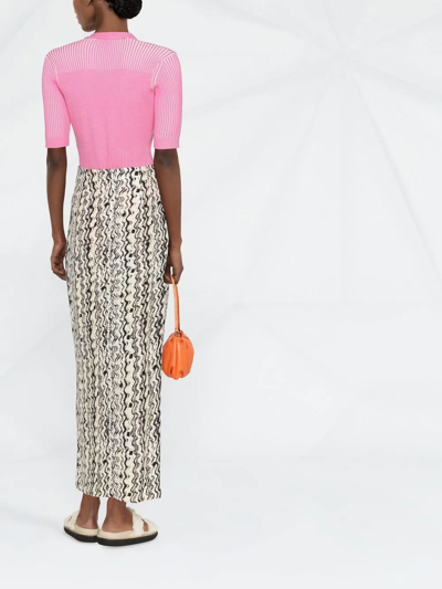 Jacquemus Le Body Yauco Polo Bodysuit In Pink
