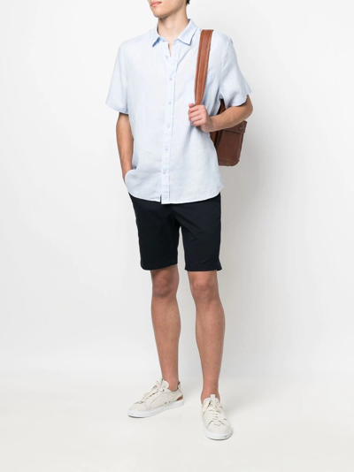 Shop Vince Griffith Four-pocket Chino Shorts In Blue