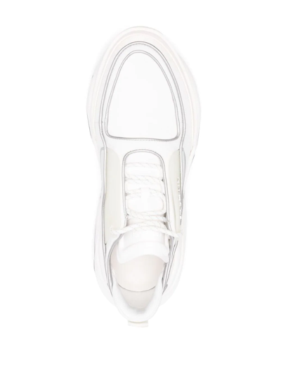 Shop Balmain B-bold Low-top Sneakers In White