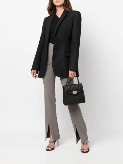 Delage Freda Leather Tote Bag In Black