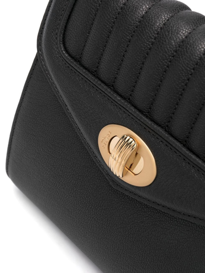 Delage Freda Leather Tote Bag In Black
