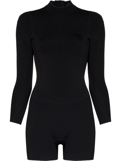Shop Abysse Dottie Long-sleeve Surf Suit In Black