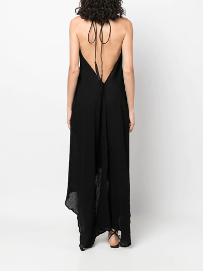 Caravana Halterneck Day Dress In Black