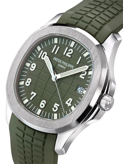 Shop Patek Philippe Aquanaut Jumbo 42mm In Green