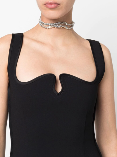 Shop Atu Body Couture Double-strand Choker Necklace In Silver