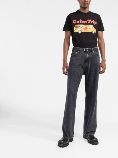 Dsquared2 Black Caten Trip T-shirt In Black