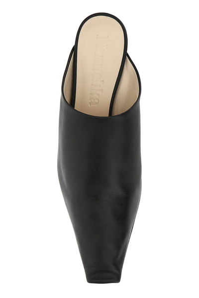 Nanushka Elongated Square Toe 50mm Mules