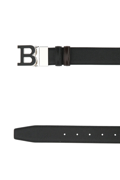 Shop Bally Black Leather Belt  Black  Uomo 110