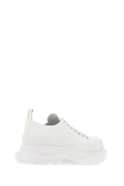 Alexander Mcqueen Sneakers Tread Slick Uomo Tessuto Bianco In White