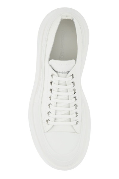 Alexander Mcqueen Sneakers Tread Slick Uomo Tessuto Bianco In White