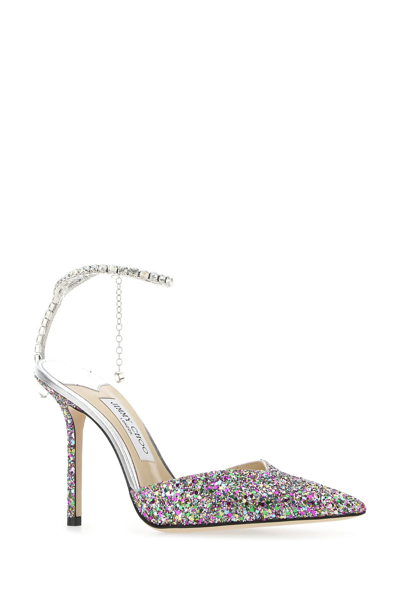Jimmy Choo Women's Saeda 100 Embellished Pointed Toe Pumps