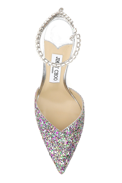Jimmy Choo Women's Saeda 100 Embellished Pointed Toe Pumps