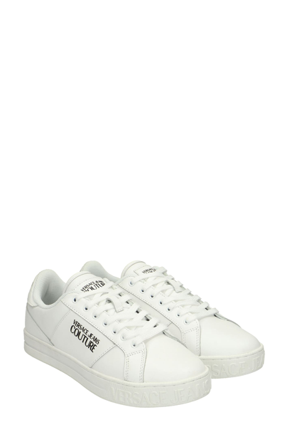 Shop Versace Jeans Couture Sneakers In White Leather