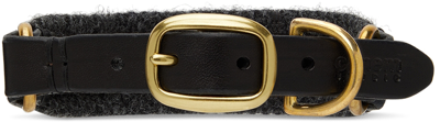 Shop Canem Studio Black Ash Classic Collar In Asphalt