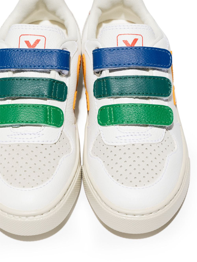 Shop Veja V-10 Touch-strap Sneakers In White