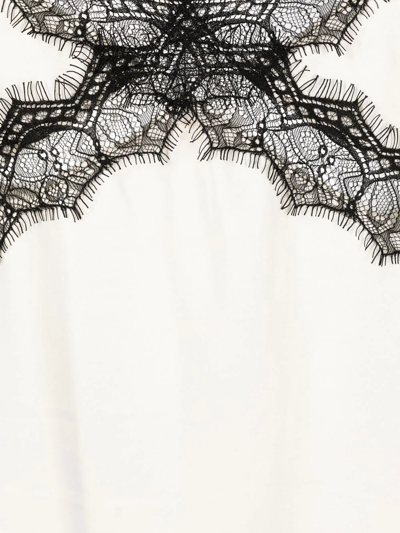 Karl Lagerfeld Lace-trimmed Camisole Top In 中性色