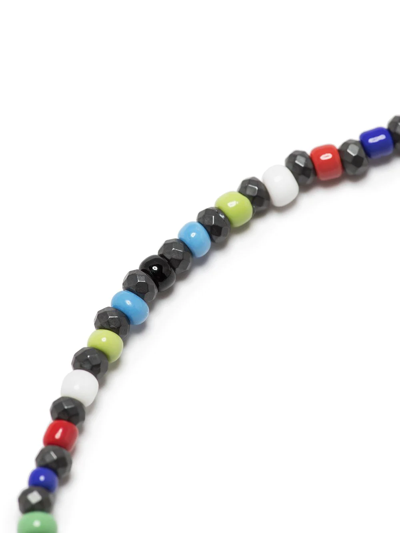 Shop Luis Morais Turquoise Bolt Bead Bracelet In Multicolour