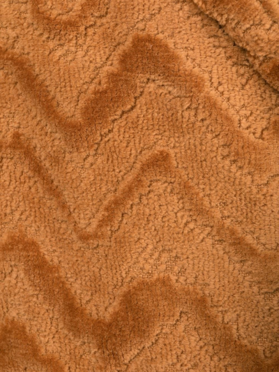 Missoni Zigzag-pattern Bath Robe In Brown
