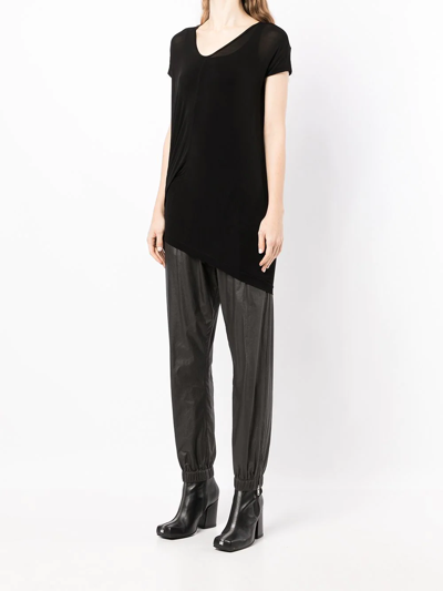 Rick Owens Logo-print Oversized T-shirt In Black