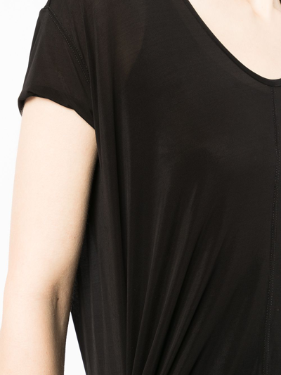 Rick Owens Logo-print Oversized T-shirt In Black