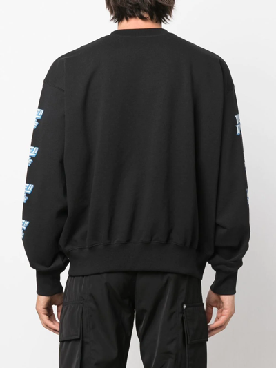 We11 Done We11done Black Cotton Oversize Sweatshirt In Black