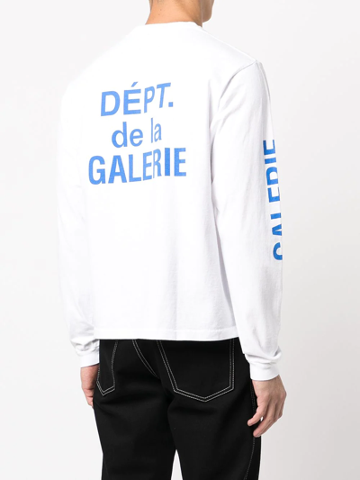 Shop Gallery Dept. Logo-print Long-sleeve T-shirt In White