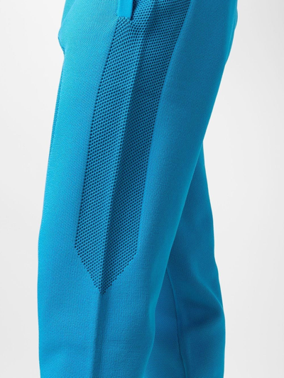 Shop Botter Mesh-panel Detail Track Pants In Blue