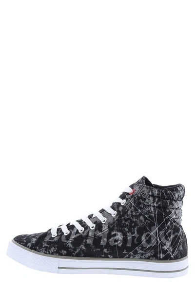 Shop Ed Hardy Graphic High Top Sneaker In Black
