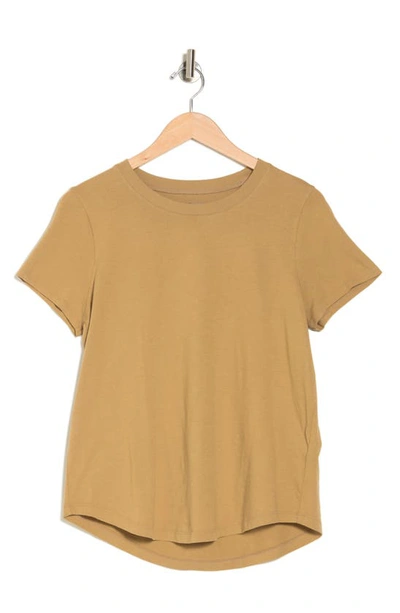 Shop Madewell Vintage Crew Neck Cotton T-shirt In Seed Khaki