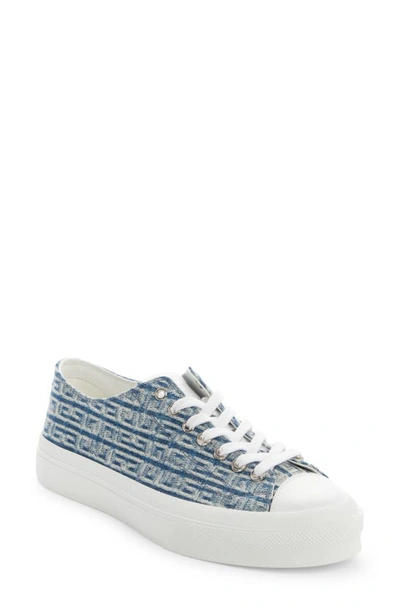 Givenchy City Sneakers In 4g Jacquard In Denim Blue | ModeSens