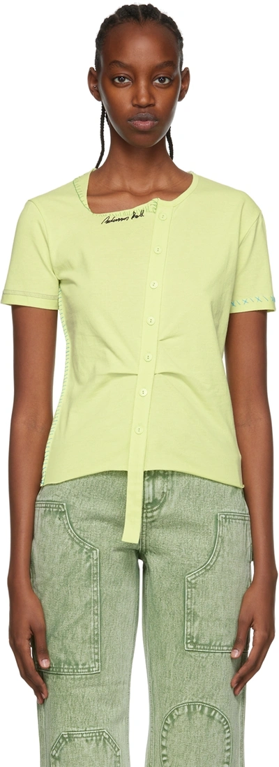 Shop Andersson Bell Green Cotton T-shirt In Lime