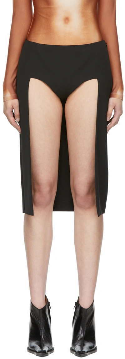 Shop Jean Paul Gaultier Black Lotta Volkova Edition 'the Panty' Mini Skirt In 00-black