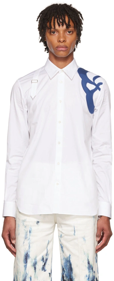 Shop Alexander Mcqueen White Cotton Shirt In 9000 White