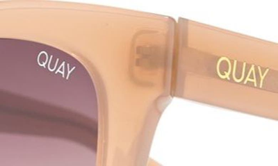 Shop Quay After Hours 50mm Square Sunglasses In Brown