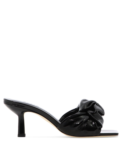By Far Lana Gloss Leather Mule In Black In Black