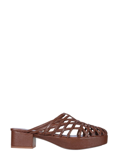 Shop By Far Women's Brown Other Materials Sandals