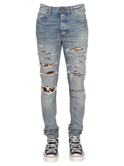 Shop Amiri Men's Blue Other Materials Jeans