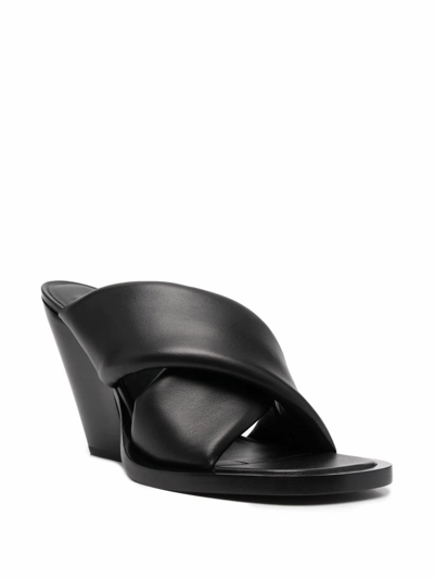 Shop Jil Sander Women's Black Leather Heels