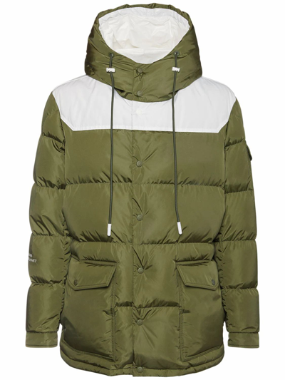 Shop Moncler Men's Green Polyester Outerwear Jacket
