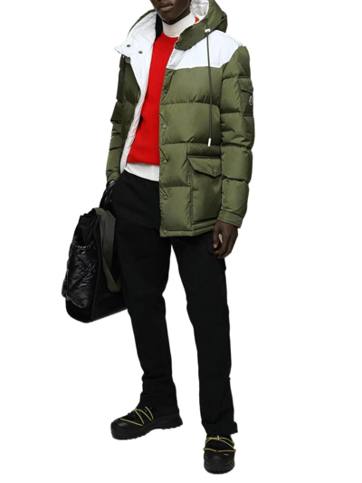 Shop Moncler Men's Green Polyester Outerwear Jacket