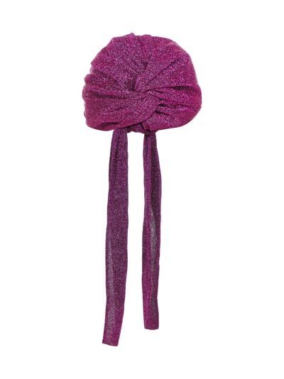 Shop Oseree Oséree Lumiere Hat In Fuxia
