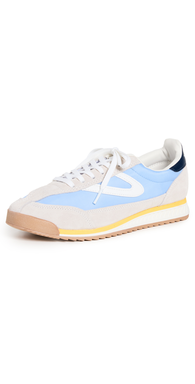 Shop Tretorn Rawlins 2.0 Sneakers In Taupe/blue/yellow