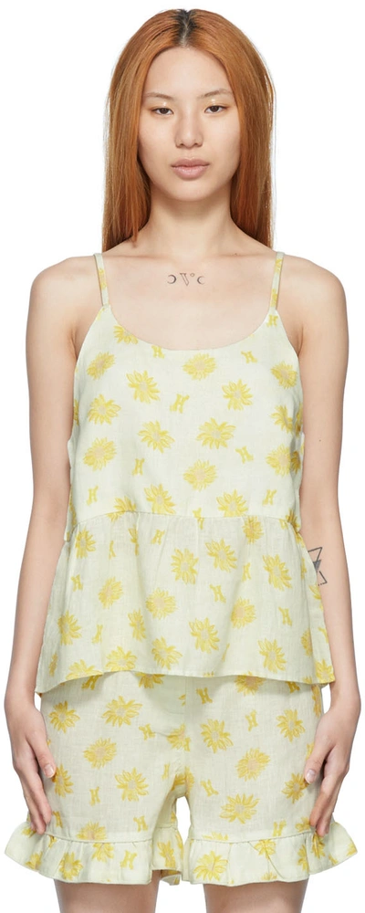 Helmstedt Yellow Mira Camisole In Sunflower Field